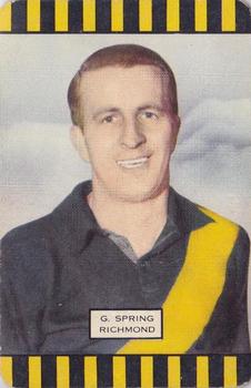 1954 Coles Victorian Footballers Series 2 #NNO Geoff Spring Front